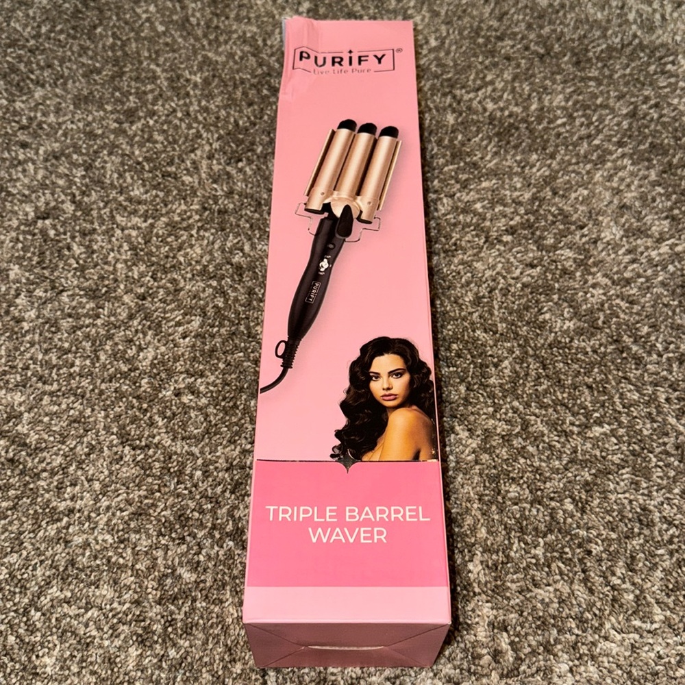 Purify triple barrel waver.